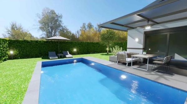 Vila individuala premium cu piscina privata si gradina - Coasta Olimpica Grecia