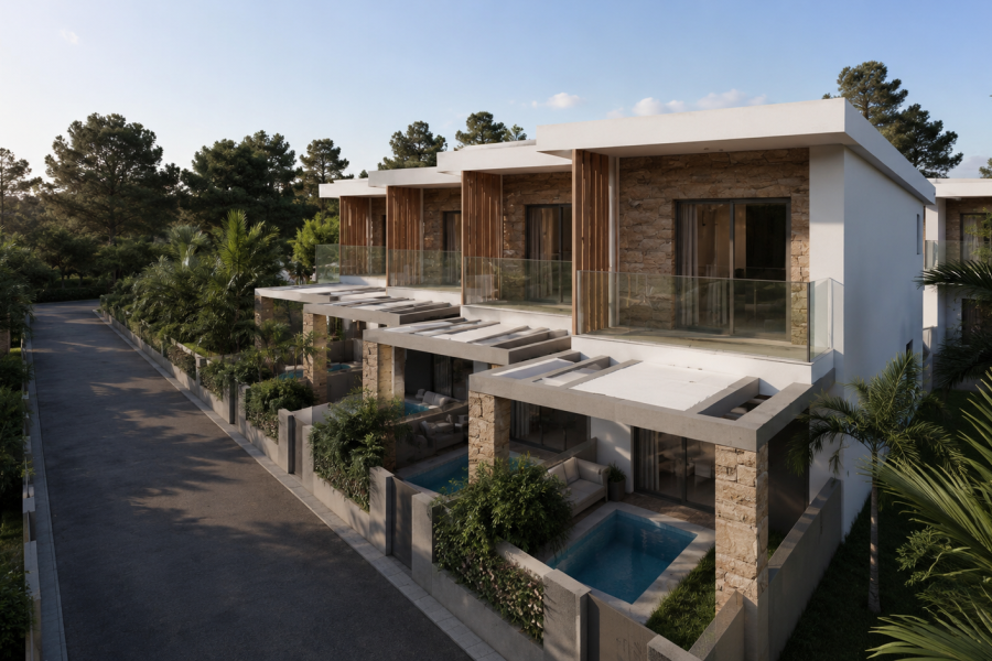 Proiect rezidențial premium în Kalyves, Halkidiki | Vile cu grădină și piscină privată